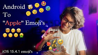 iOS 154 Emoji’s on Android  How to get iOS emojis on any Android device [upl. by Weed]