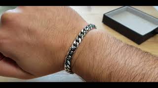 8mm Cuban Link Bracelet Product Review  TheSteelShopcom [upl. by Canica418]