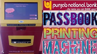 New passbook printing machine by punjab national bank [upl. by Mylo]