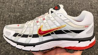 Nike P6000 White Red Running Shoes [upl. by Radloff]