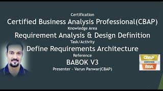 Define Requirements Architecture BA Exam Tutorial [upl. by Aciram]