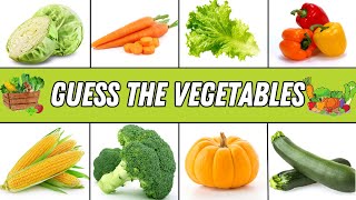 Guess the Vegetables  3 Seconds Quiz  50 Veggies for Kids [upl. by Ashman]