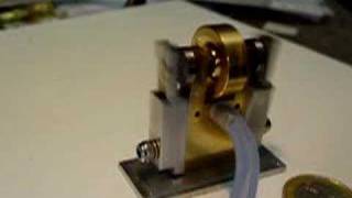 Twin oscillating cylinder steamair micro engine [upl. by Peskoff]