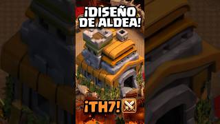 ⚔️ ¡EL MEJOR DISEÑO DE ALDEA PARA GUERRA DE TH7  AYUNTAMIENTO 7 CLASH OF CLANS clashofclans coc [upl. by Marc373]