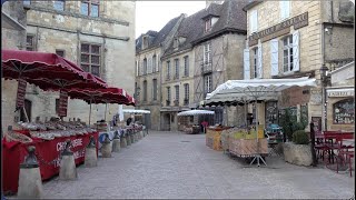 The SarlatlaCanéda market  Le marché de SarlatlaCanéda Dordogne  France [upl. by Nairolf]