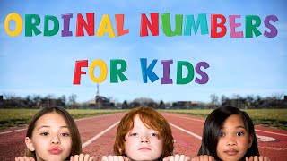 Ordinal numbers for kids  ESL Kids  4k [upl. by Aisatsanna824]