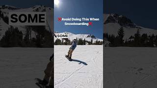 Avoid doing this when snowboarding snowboarding [upl. by Brandi]