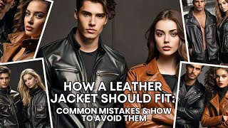 How a Leather Jacket Should Fit Common Mistakes amp How to Avoid Them [upl. by Nnaillij]