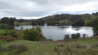 Loughrigg Tarn Country Walk Scenery  Lake District Cumbria Walks  Tour England Walking Holidays UK [upl. by Natalee]