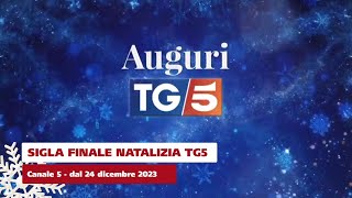 Tg5  Sigla finale natalizia  dal 24 dicembre 2023 [upl. by Yerbua]