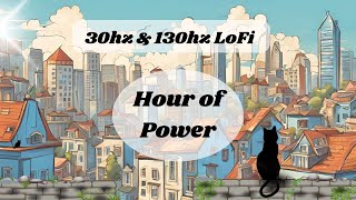 LoFi Beats with 30 amp 130 hertz for an HOUR OF POWER  Vagus Nerve Awakening Tones no midvid ads [upl. by Jonas]