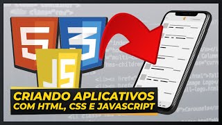 CRIANDO APPS c HTML CSS e JAVASCRIPT [upl. by Rehsu]