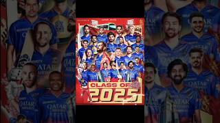 Royal Challengers Bangalore Team 2025 rcb viratkohli ipl iplauction ipl2025 [upl. by Hameean717]