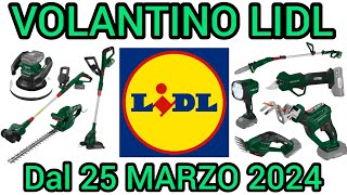 VOLANTINO LIDL PARKSIDE FAI DA TE DAL 25 MARZO 2024 volantinospesa performance bricolage lidl [upl. by Margalo484]