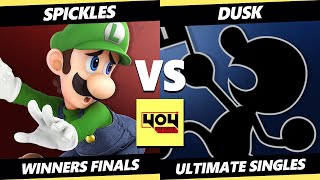 4o4 Weekly 24 WINNERS FINALS  Spickles Luigi Vs Dusk Game amp Watch Smash Ultimate  SSBU [upl. by Nnylarac]