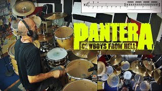 Pantera  Cowboys From Hell  Vinnie Paul Drum Cover by Edo Sala [upl. by Ilac]