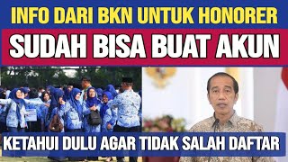 🔴BARU SAJA SEMUA HONORER SUDAH BISA BUAT AKUN PENGANGKATAN JADI PPPK [upl. by Lemraj]