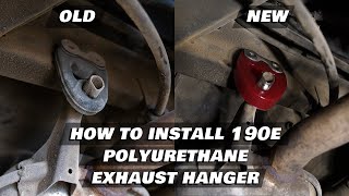 190e Polyurethane Exhaust Hanger Installation [upl. by Nedyarb]