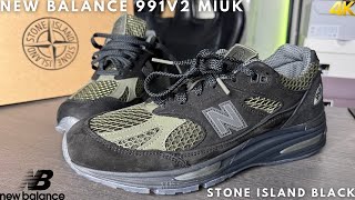 New Balance 991v2 MiUK Stone Island Black [upl. by Trever]