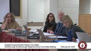 NorthboroughSouthborough Regional School Committee  February 26 2020 [upl. by Friederike]