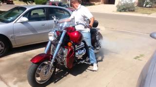 2002 SB350 57L V8 Boss Hoss Tire Roast [upl. by Naletak]