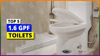 Best 16 gpf toilet in 2024  Top 5 Flushing Toilets Review [upl. by Eizus]