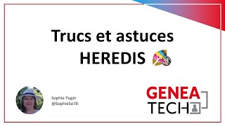 Trucs et astuces Heredis [upl. by Cristian]