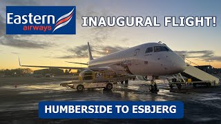 EASTERN AIRWAYS NEWEST ROUTE  Humberside to Esbjerg INCLUDES WELCOME EVENT amp PRESS CONFERENCE [upl. by Eiggep]