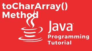 How to convert a String into an Array of characters using the toCharArray method [upl. by Malory]