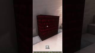 How to make RED NETHER BRICK in Minecraft Tutorial minecrafttutorial minecraft [upl. by Darryn]