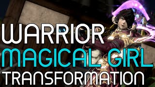 FFXIV Warrior Magical Girl Transformation and Macro Guide [upl. by Essie943]