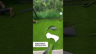 Artificial Grass Installation in Malaysia  Konzept garden [upl. by Baelbeer]