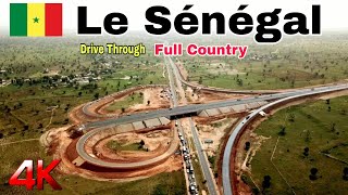 Dakar Senegal Has Changed  Full Country 4K Drive Through Dakar Mbour Saly Fatick Kaolack Touba [upl. by Atrim]