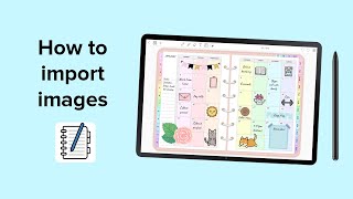 How to import images  Penly app tutorial [upl. by Schwinn]