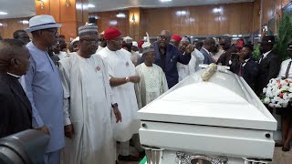 Igbo Reps Speaker lead procession to view Ifeanyi Ubah Coffin [upl. by Teddy]