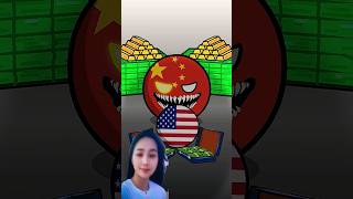 China vs Japan and USA countryballs history edit shorts [upl. by Marje]