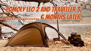 POMOLY Leo 2 tent and Traveller 3 wood stove review 6 months later [upl. by Beetner722]