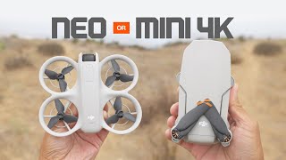 BATTLE OF THE CHEAPEST DJI Neo vs Mini 4k [upl. by Adnima]