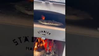 Cooking pizza in the Stadler Made Pizza Oven wood fired [upl. by Tlihcox284]