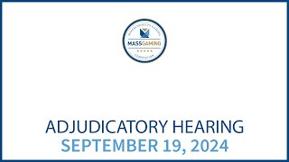 MGC Adjudicatory Hearing– September 19 2024 [upl. by Aloeda]