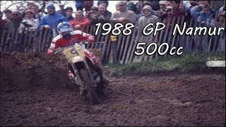 Motocross Grand Prix 1988  Namur Belgium  500cc Eric Geboers World Champion [upl. by Nosemaj262]