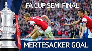 MERTESACKER GOAL Per Mertesacker equalises for Arsenal [upl. by Nylecaj]