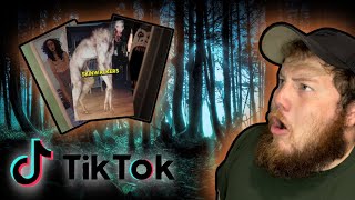 REACTING TO SCARY TIK TOKS [upl. by Karen]