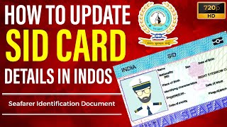 How To Update Seafarers Identification Document BSID Details In INDOS [upl. by Laeynad537]