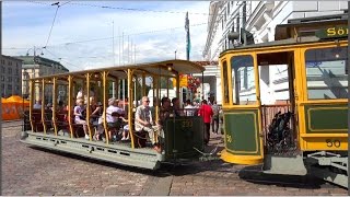 Helsinki and a VINTAGE TRAM â€¢ Helsinki ja VANHA RATIKKA 4K [upl. by Marylynne]