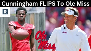 Caleb Cunningham FLIPS To Ole Miss  Ole Miss Football Recruiting News [upl. by Tewell]