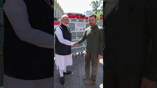 PM Modi presents BHISHM Cubes to President Zelenskyy in Kyiv  shorts [upl. by Ligriv]