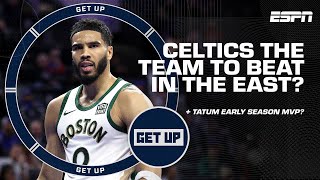 The Celtics are playing their BEST small ball 🗣️ Backtoback losses for Philly  Get Up [upl. by Ayvid]