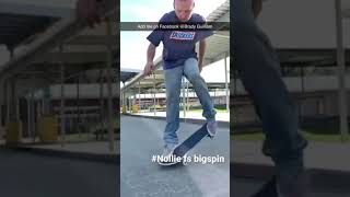 Nollie FS bigspin Like and follow plz for more [upl. by Anij548]