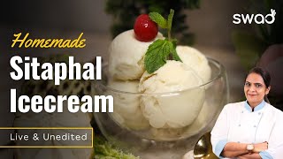 How To Make Ice Cream At Home  सीताफल आइस क्रीम की आसान रेसिपी Naturals Sitaphal Ice cream Recipe [upl. by Sol]